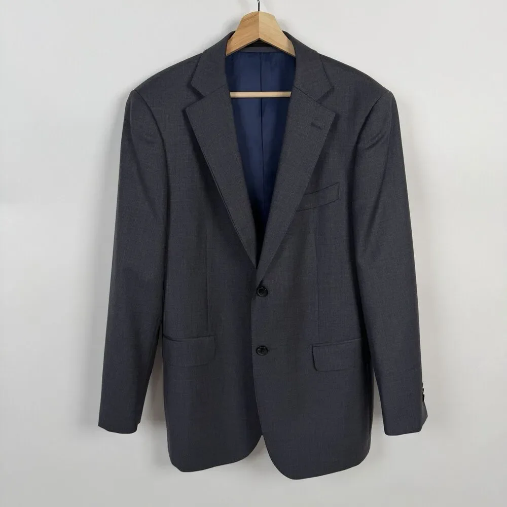 Combatant Gentlemen Grey Blazer Mens 40R Wool Suit Jacket Double Vent Sportcoat